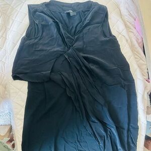 MaxMara Weekend Black Sleeveless V-Neck Top